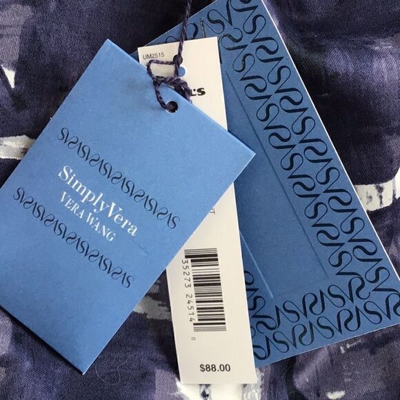 Simply Vera Vera Wang “BluePaint” blazer Jacket-NEW with Tags - Picture 11 of 15